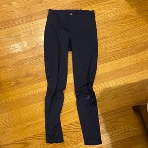 Adidas energy running clima cool leggings in a dark indigo color - size XS - EUC